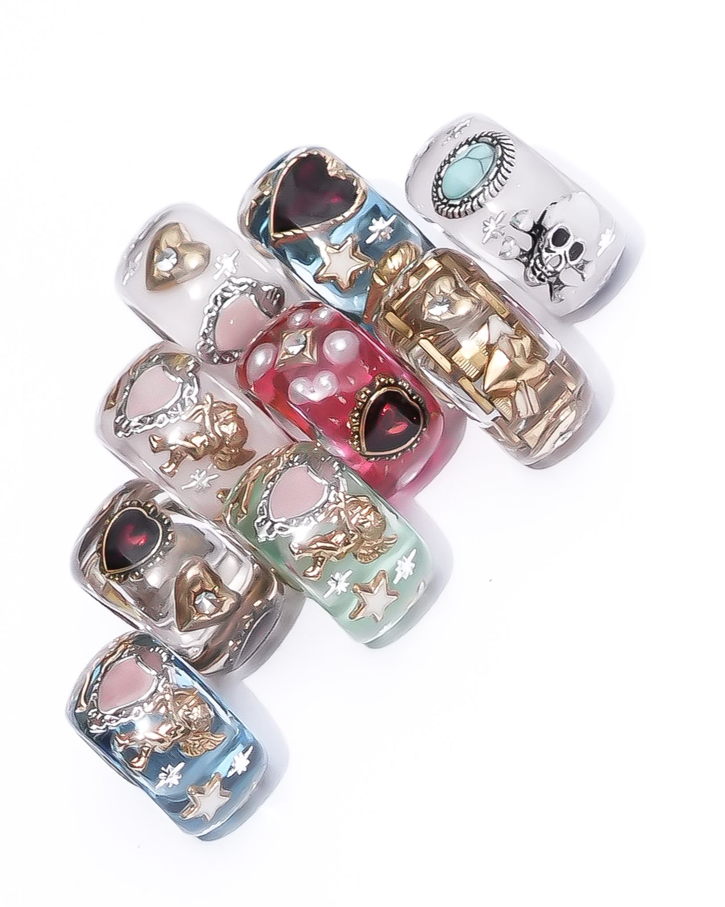 LOVE EARCUFF / HEART / SMOKY PINK 2