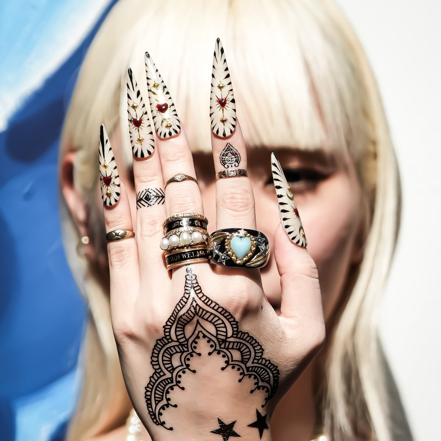 LOVE RING / HEART / WING / TURQUOISE / BLACK / #11