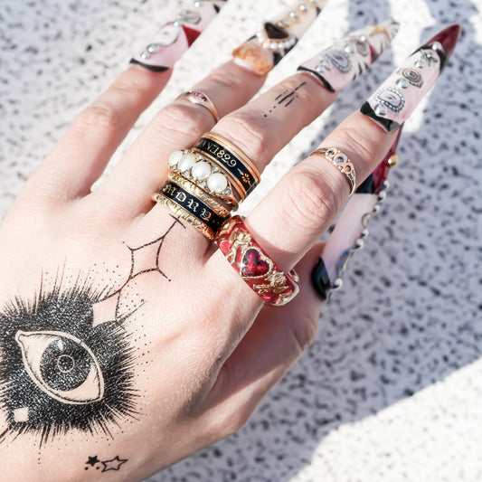 Angel heart love ring -pink / #17