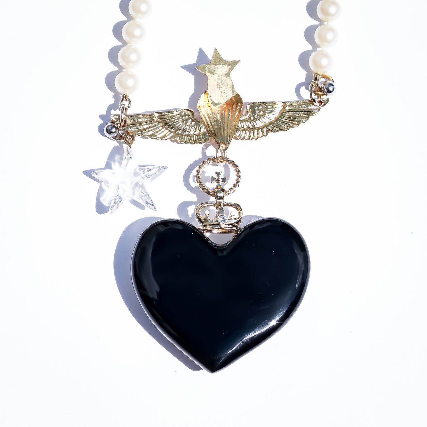 LOVE NECKLACE / EYE / HEART / TURQUOISE / BLACK