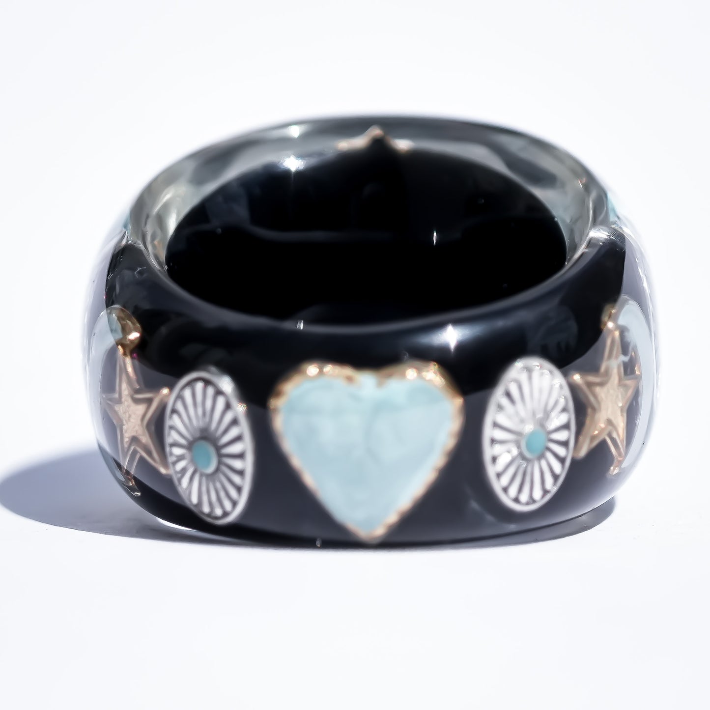 LOVE RING / HEART / TURQUOISE / BLACK / #14