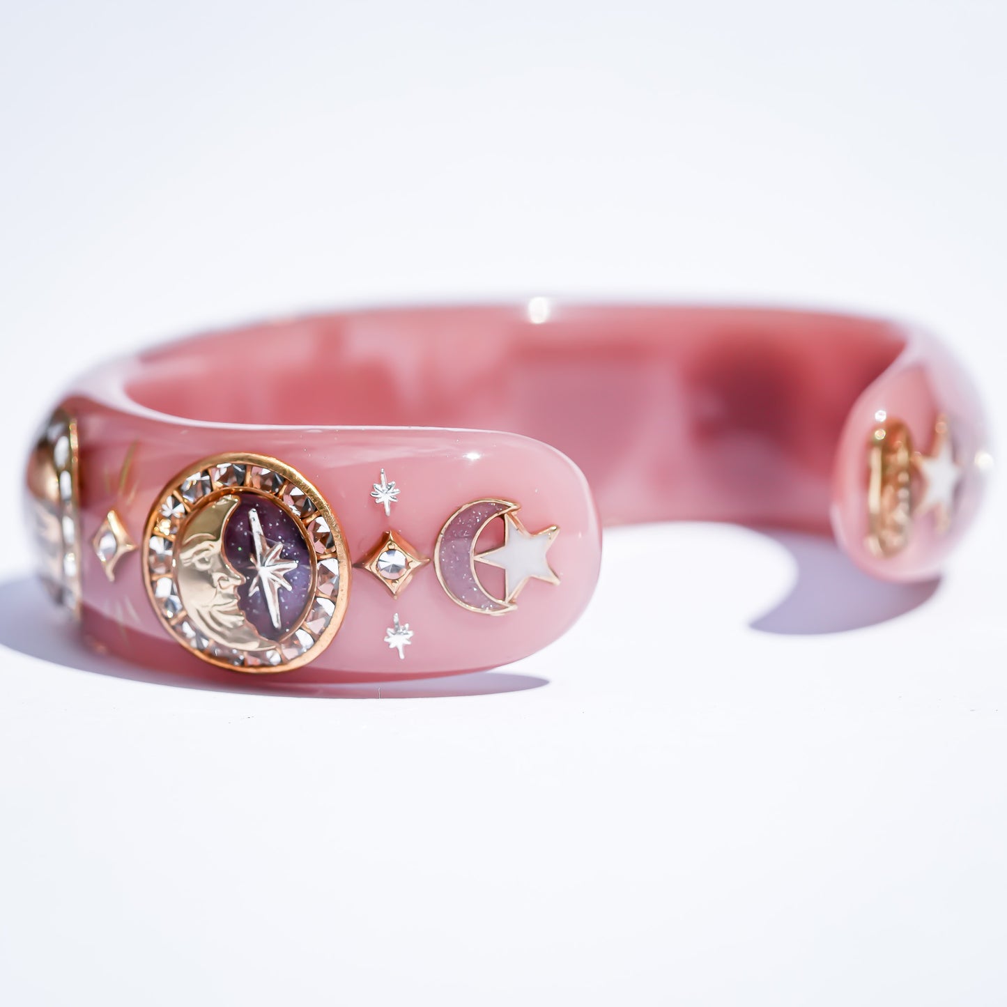 LOVE BRACELET / RED HEART / SMOKY PINK