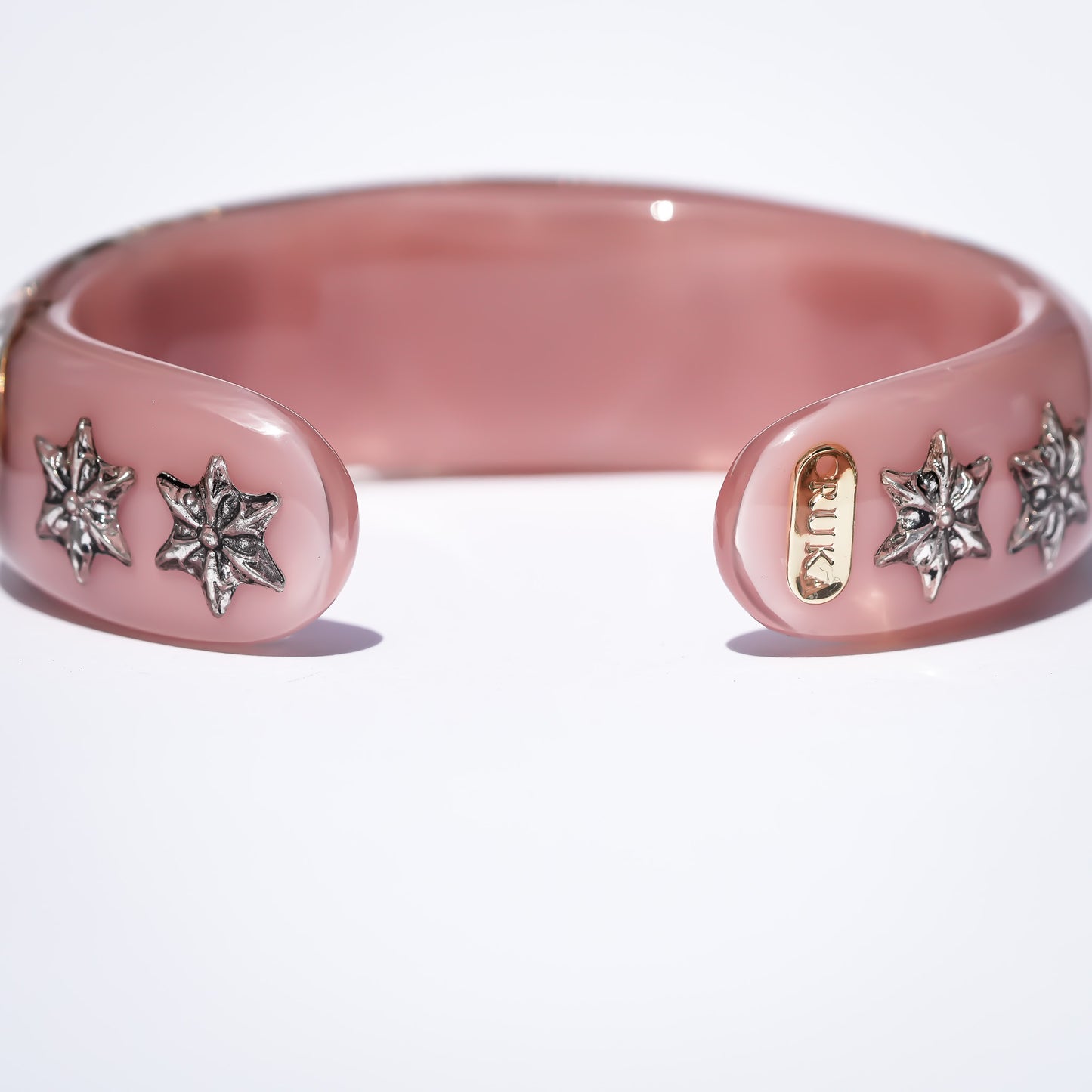 LOVE BRACELET / EYE / WHITE HEART / SMOKY PINK