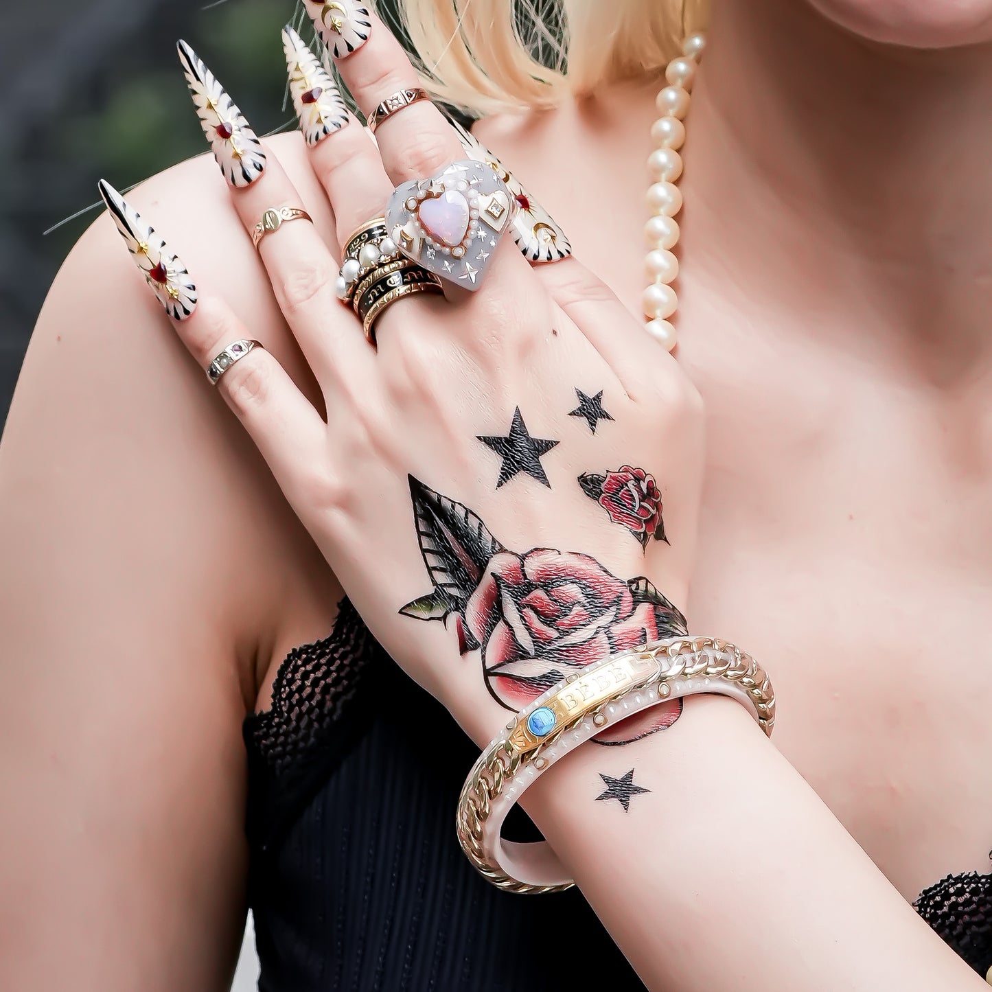 LOVE BRACELET / BABY / GOLD / SMOKY PINK