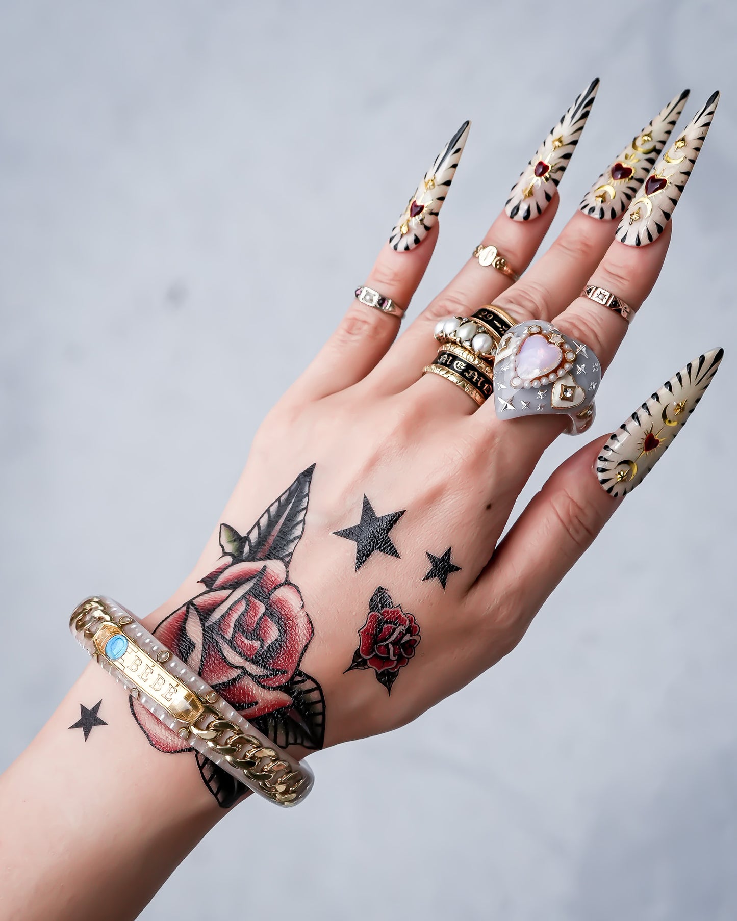 LOVE BRACELET / BABY / GOLD / SMOKY PINK