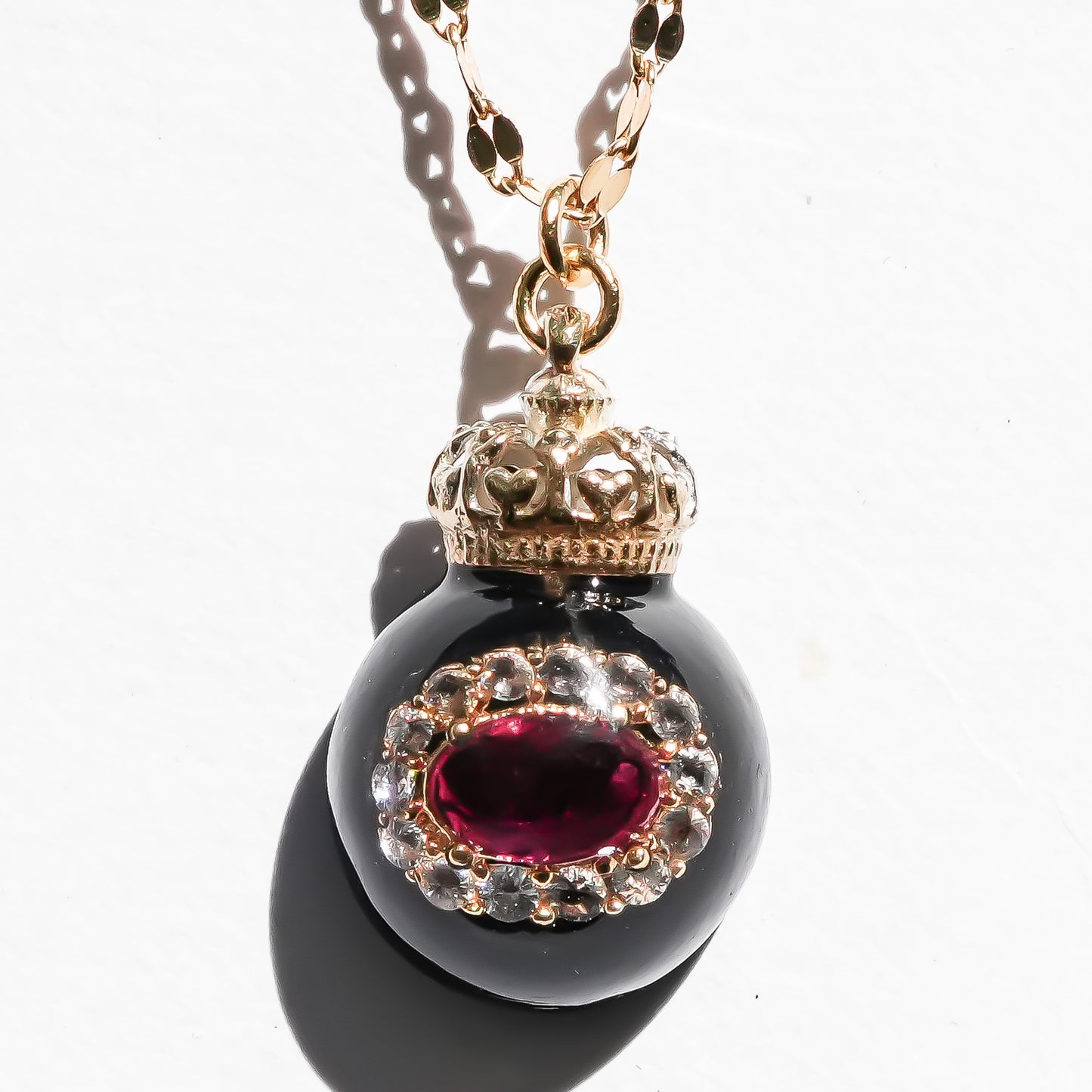 Miniature Ornament Necklace / Jewel Pink