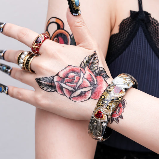 Pilgrim Reliquary Bracelet - Black × Antique Mix