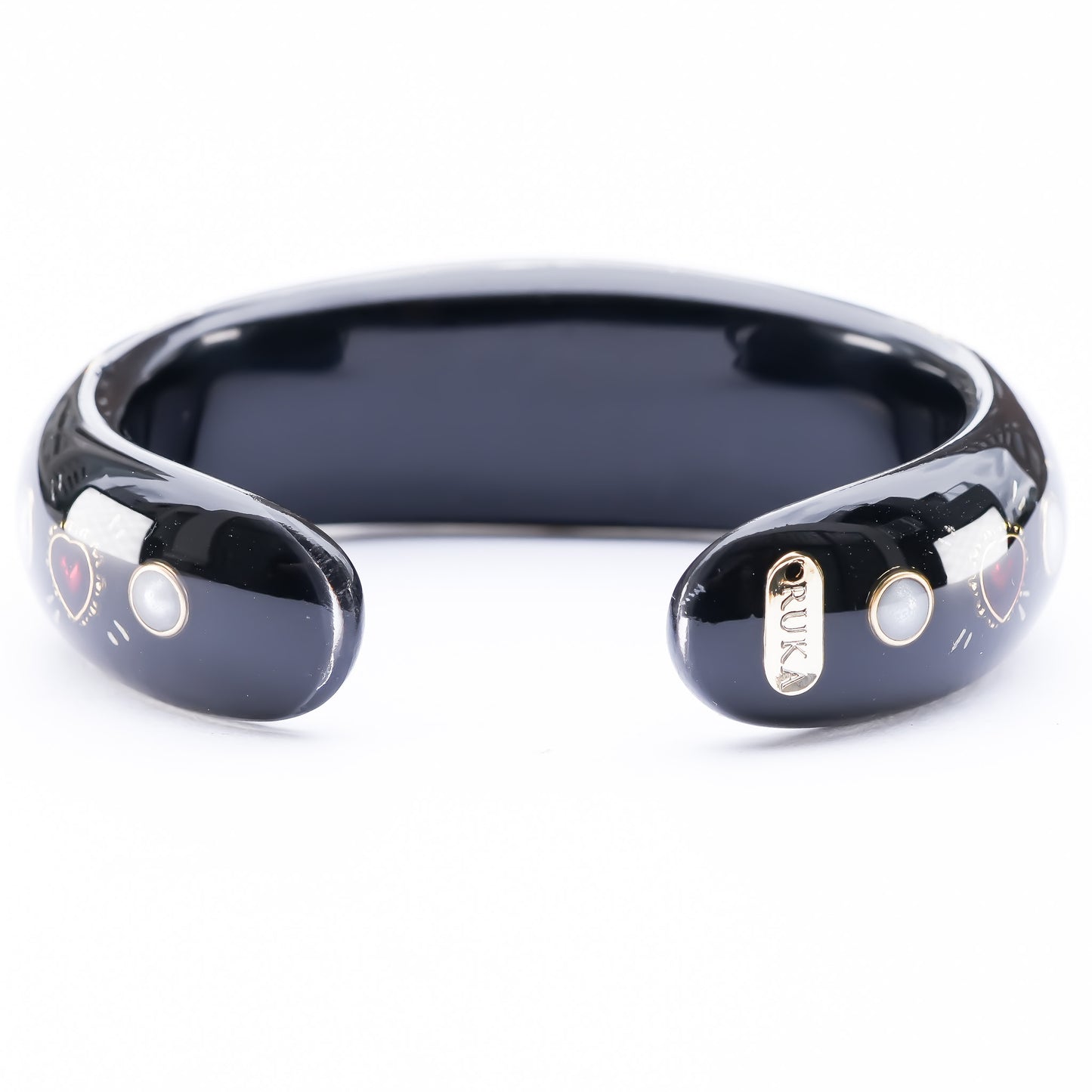 Radiant Heart Bangle – Jet Black
