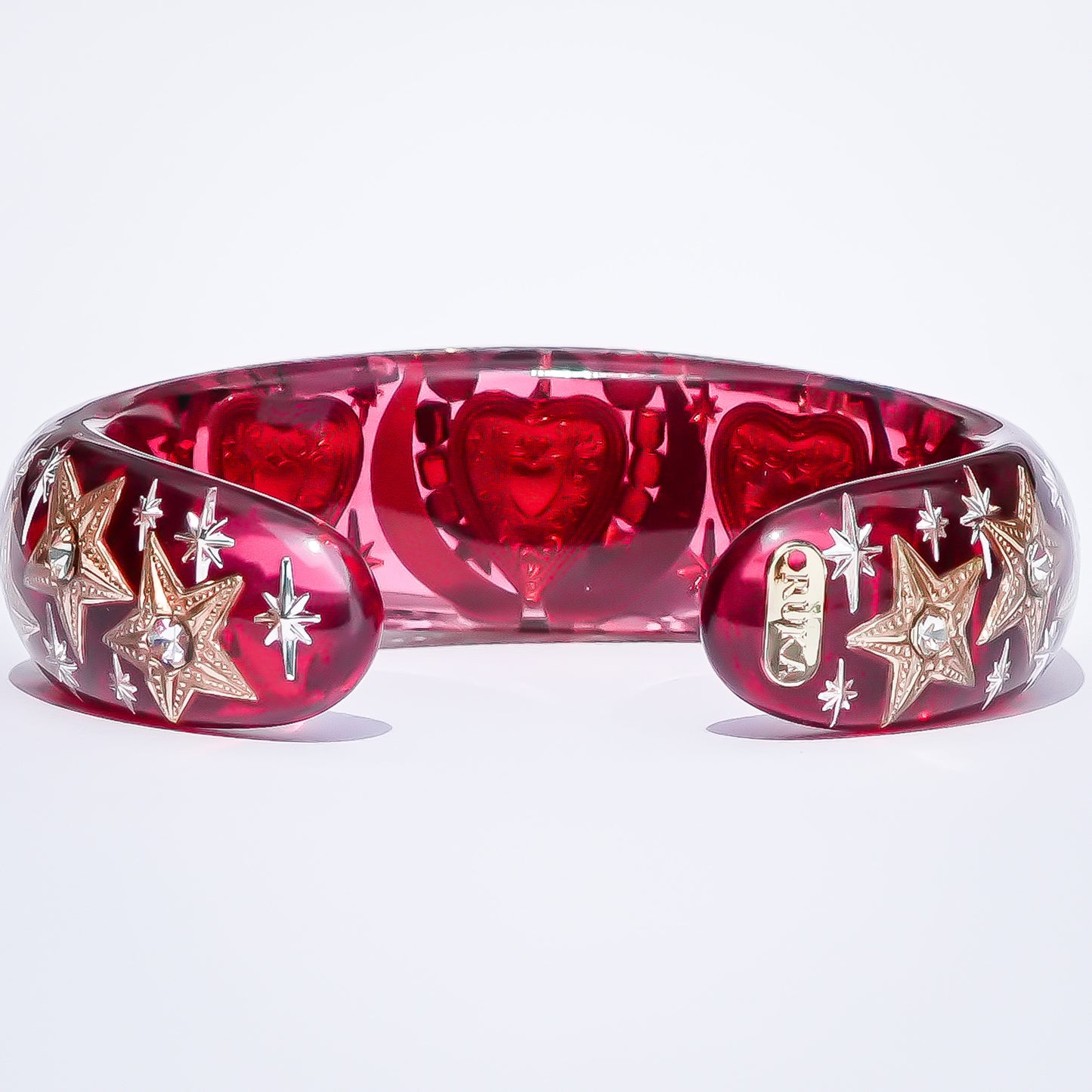 Sacred Heart Bracelet - Red × Gold
