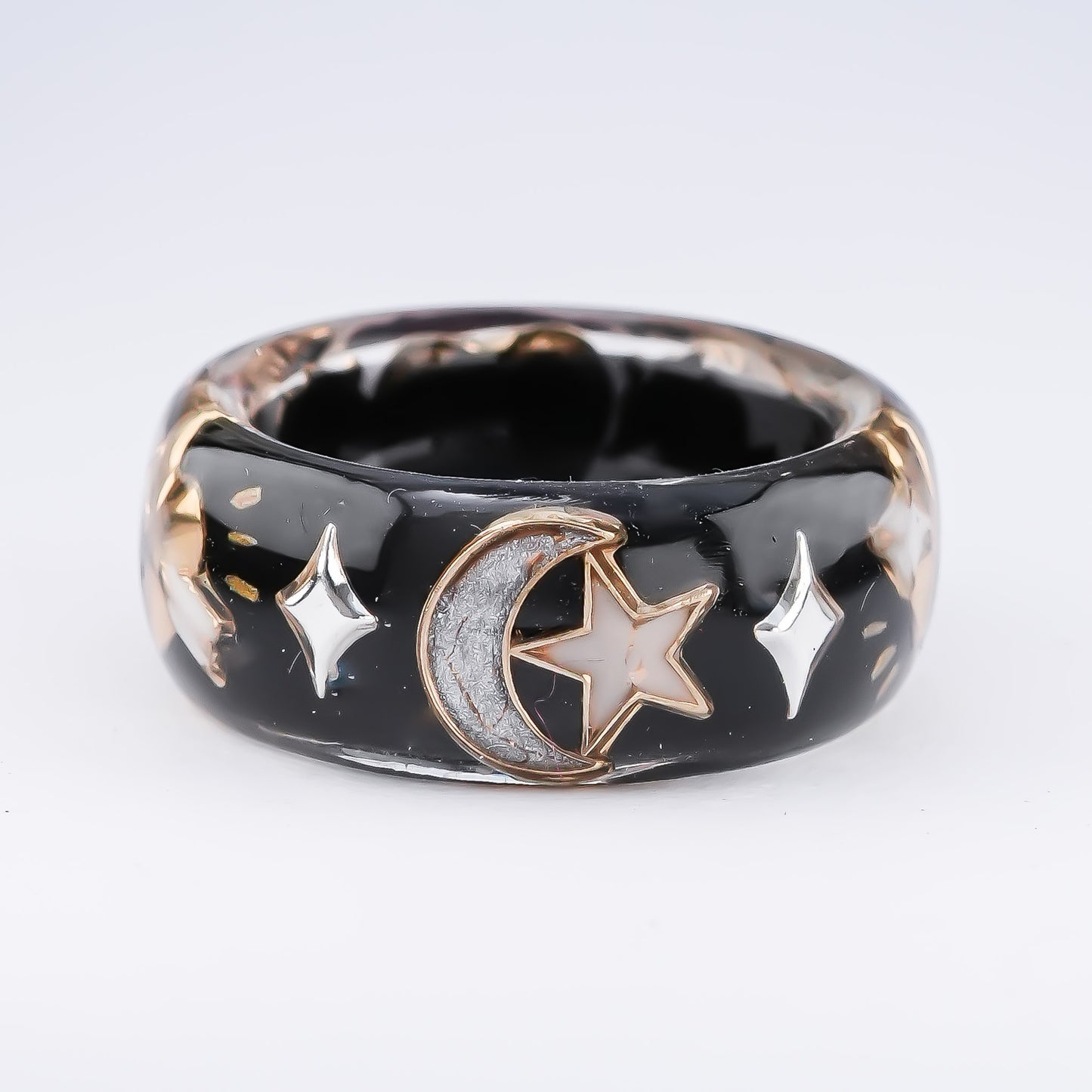 Cupid Heart Ring – Black × Red Heart / #11