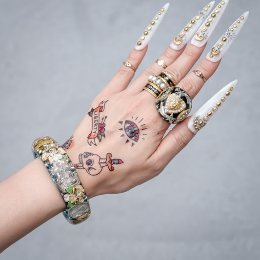 Blue Sky Talisman Bracelet - Sky Blue × White