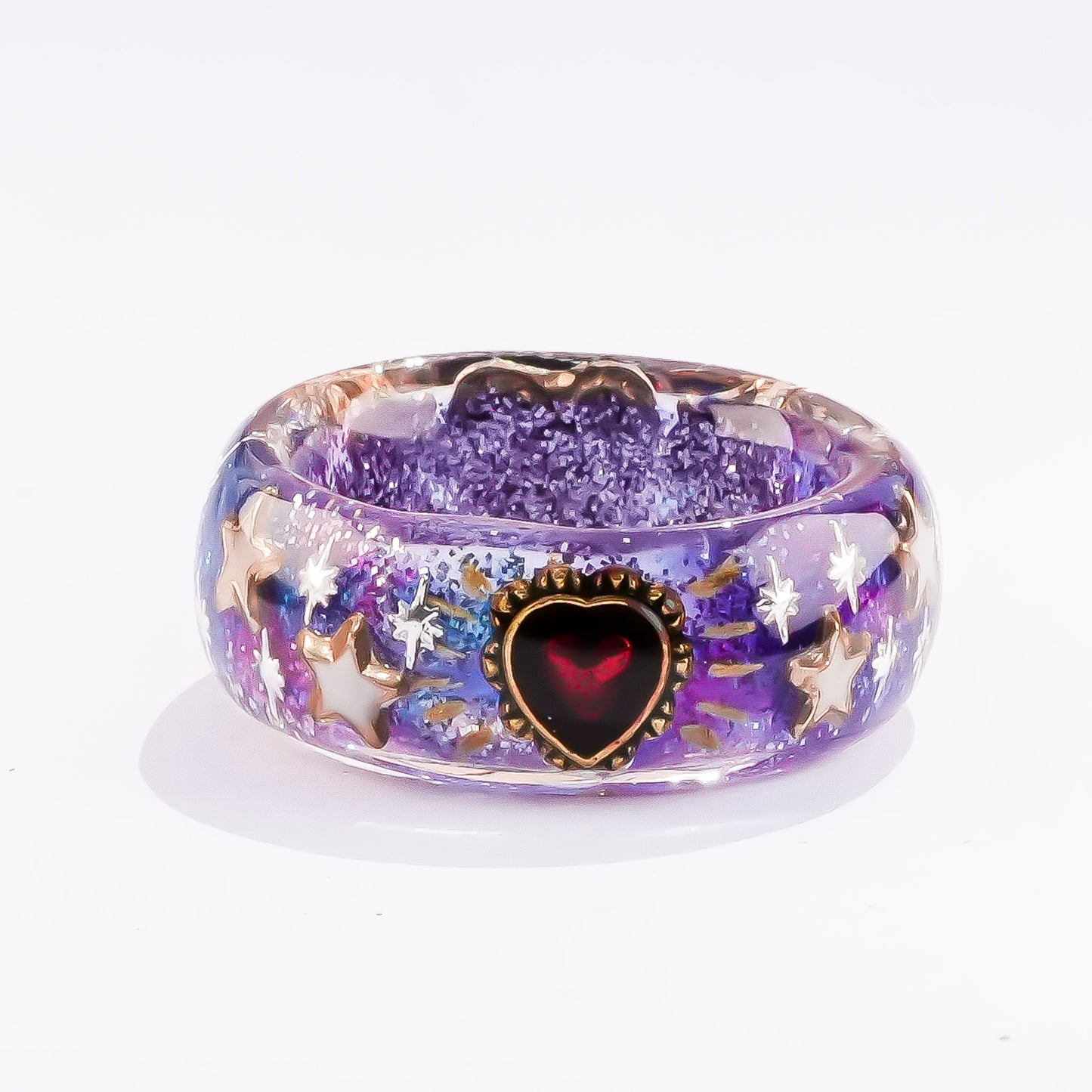 Galaxy Smile Ring – Red Heart & Angel / #11 #12 #13 #17