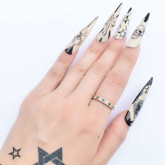 BLUE SAPPHIRE RING / DIAMOND / USA / K18 / #9