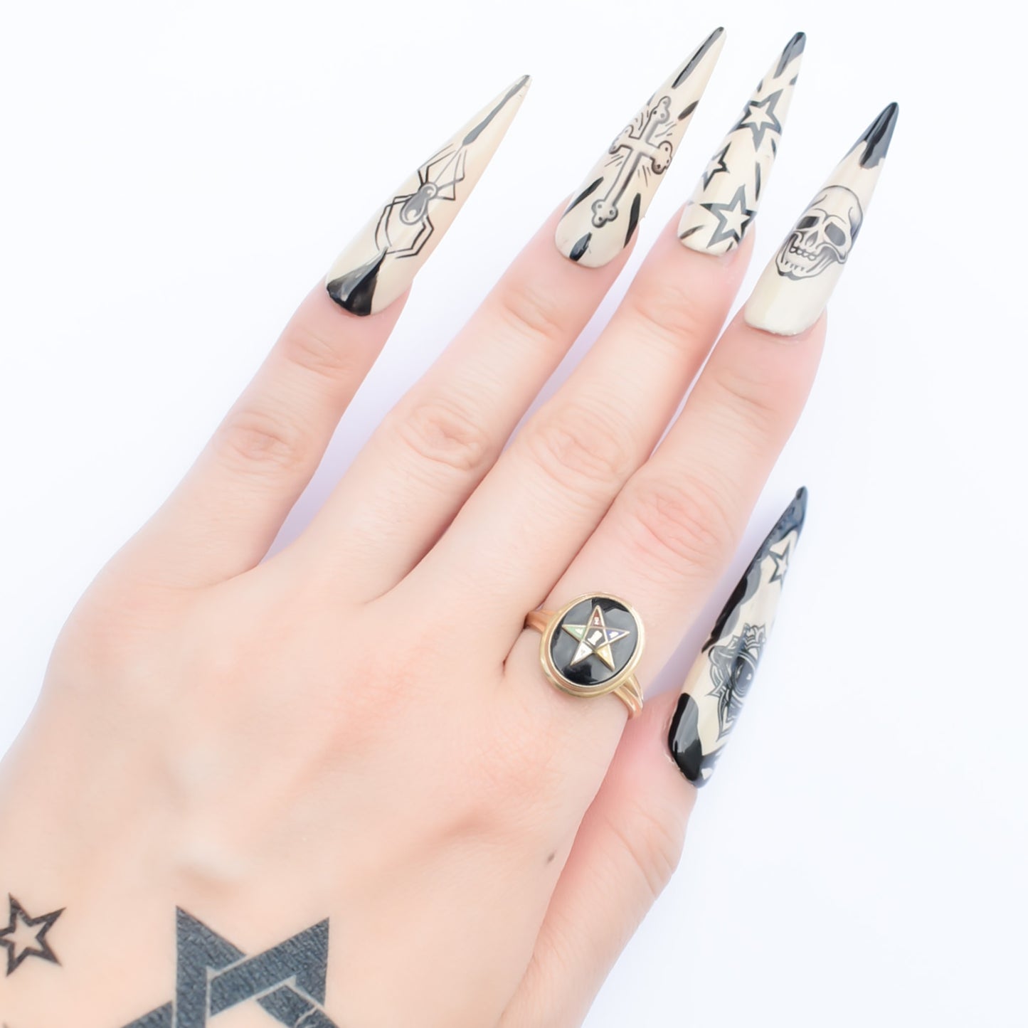 MASONIC EASTERN STAR RING / USA (10K) #11