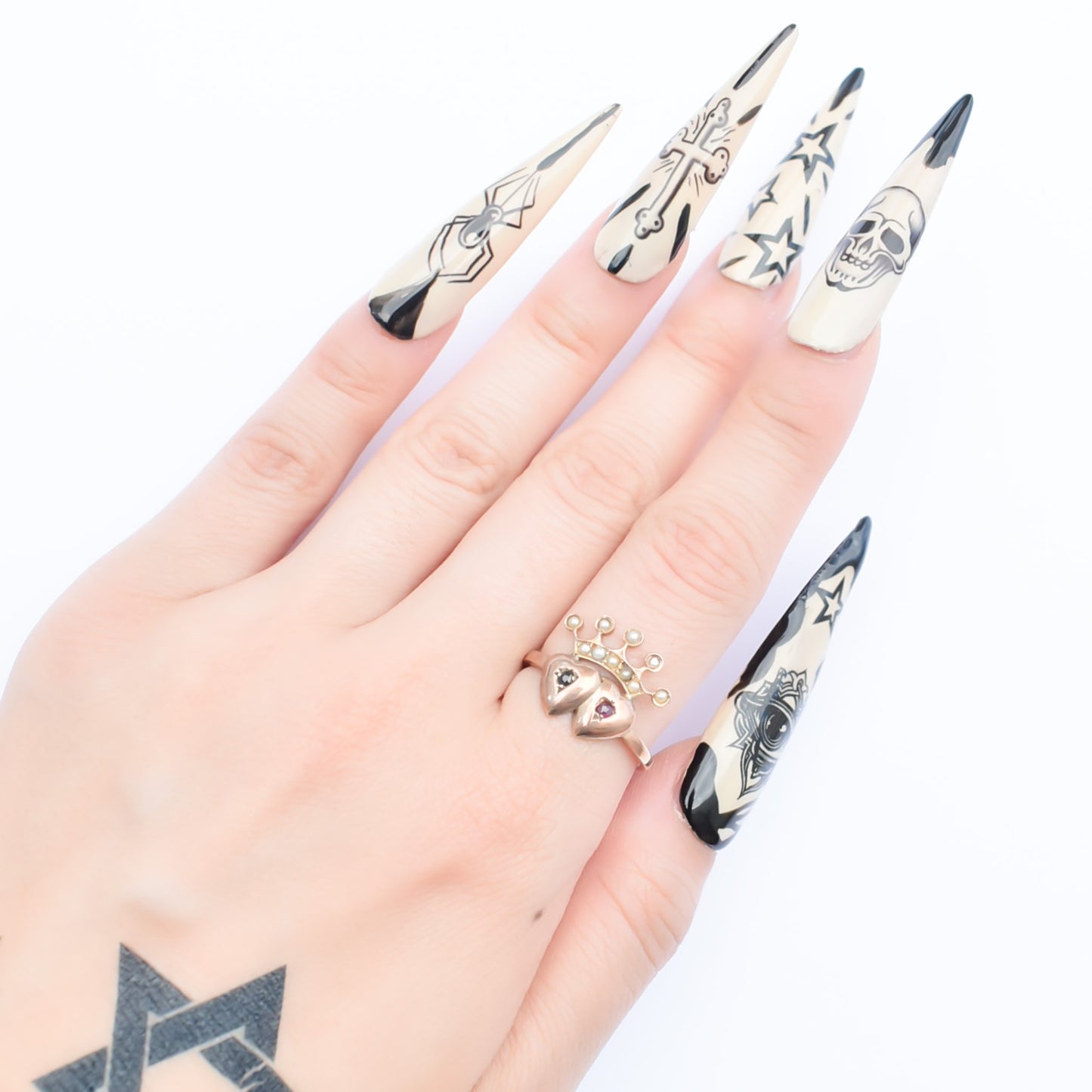 TWINS HEARTS RING / USA (9KPG) #12