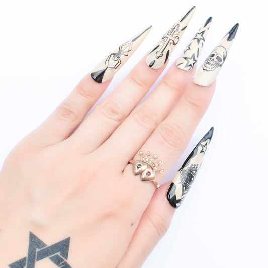 TWINS HEARTS RING / USA (9KPG) #12