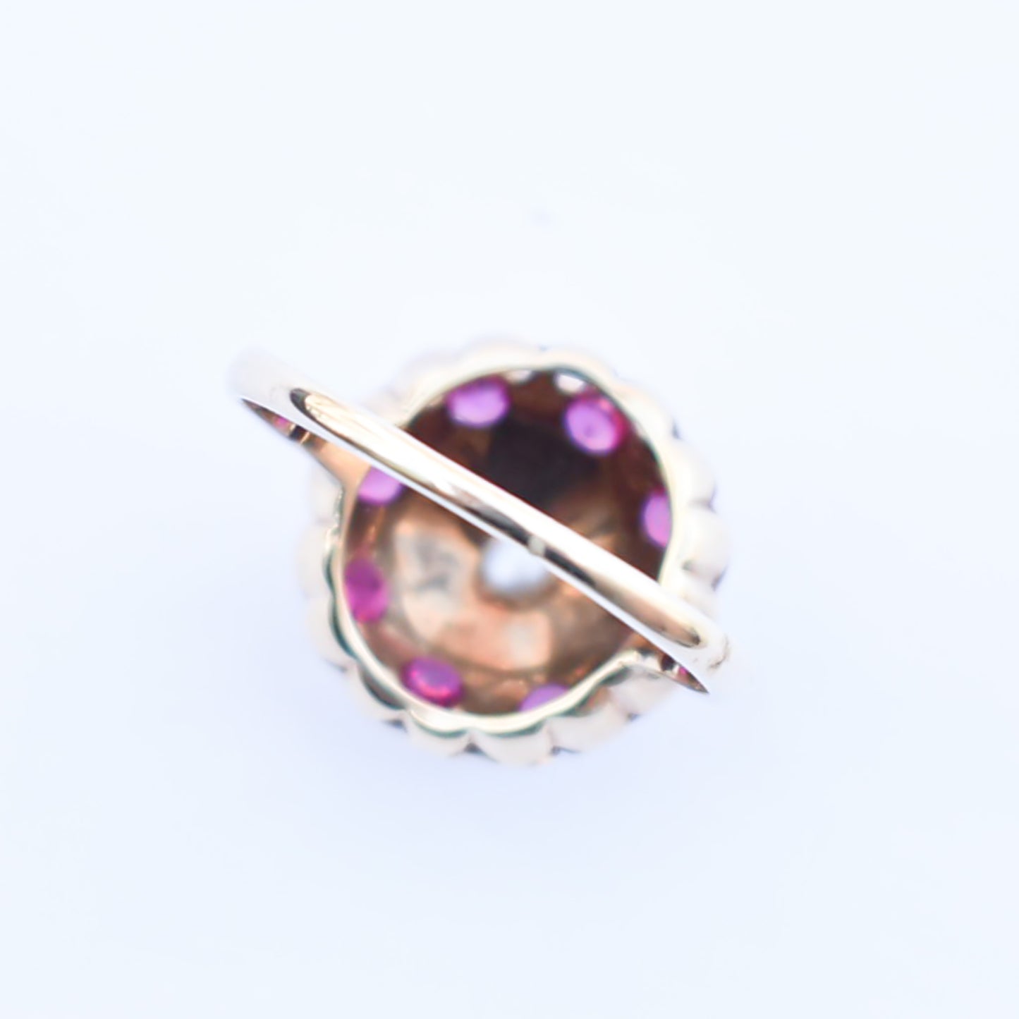 RUBY RING / ENAMEL / USA / 14KPG / #13