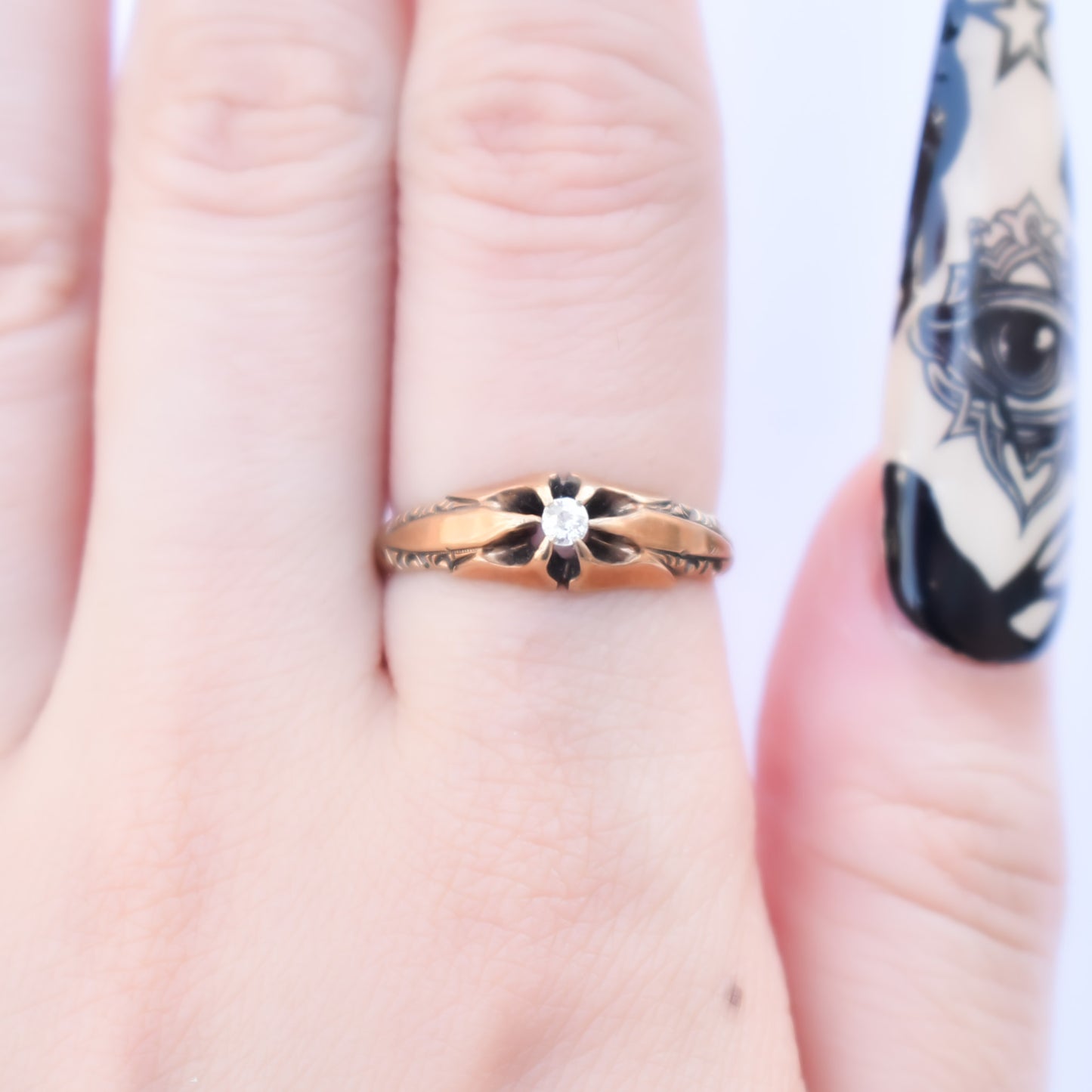 DIAMOND RING / USA / 14KYG / #12