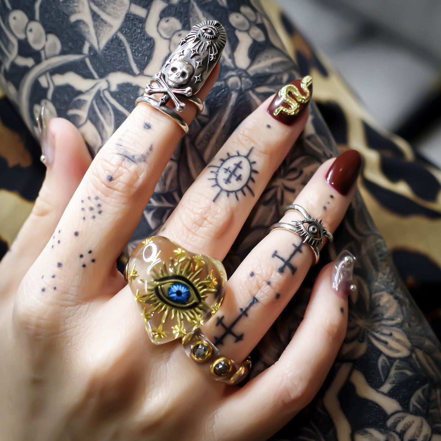 EYE HEART RING / CLEAR / #11 #13 #15