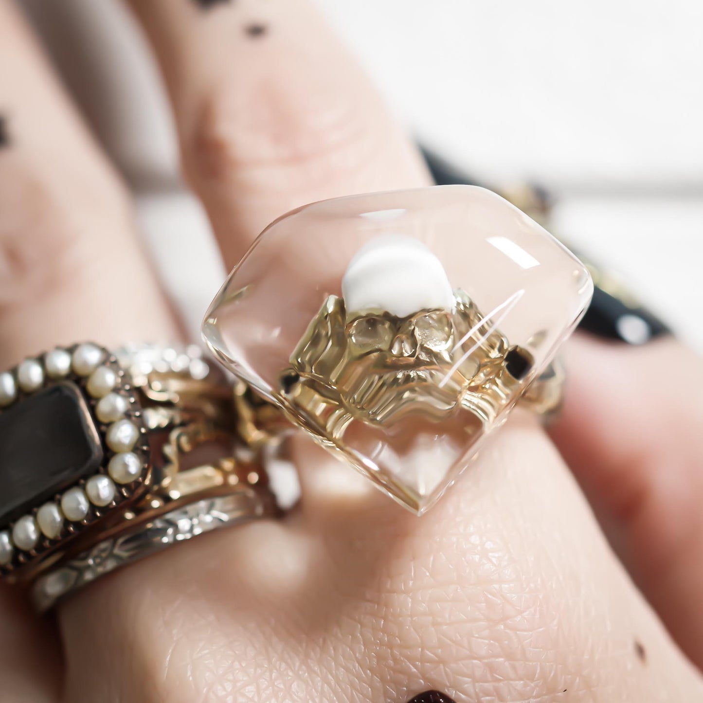 MEMENTO MORI RING / DIAMOND / #12