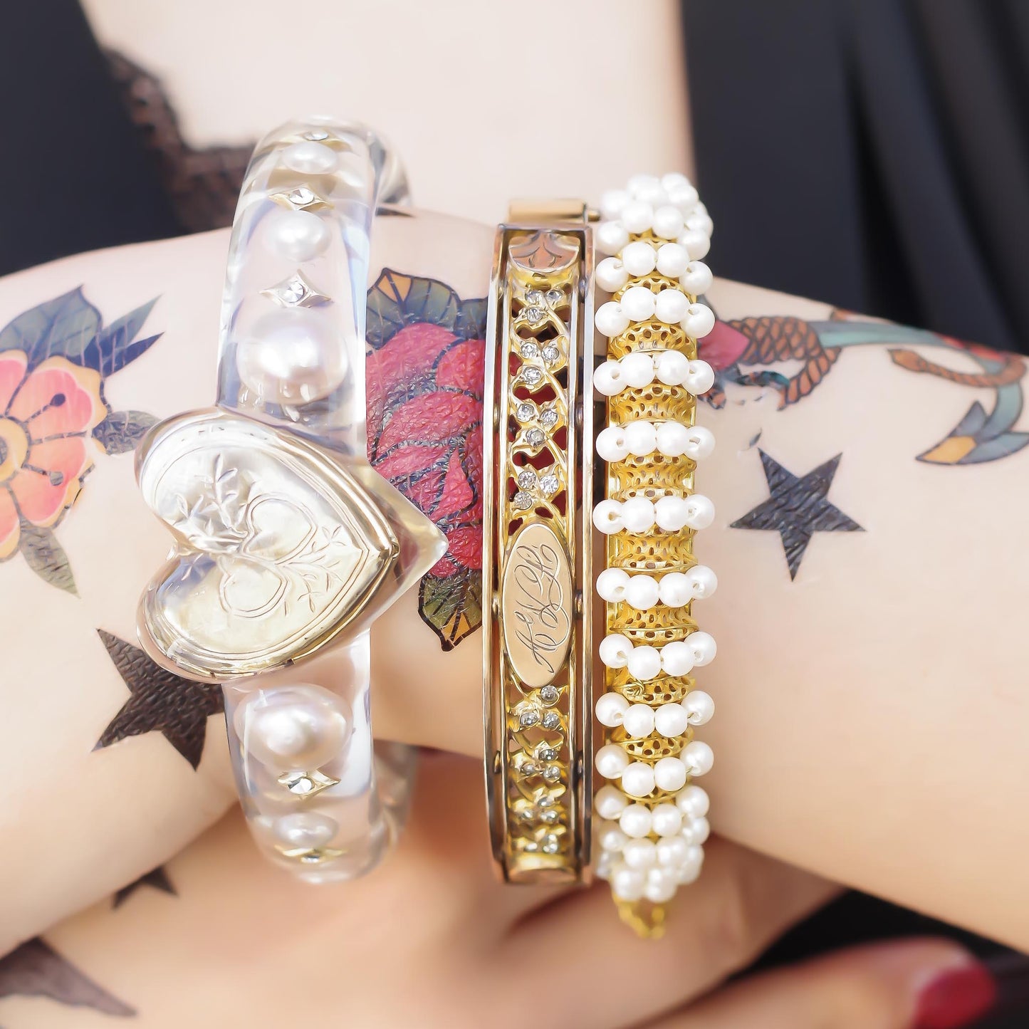 PEARL BRACELET / GOLD / MIRIAM HASKELL