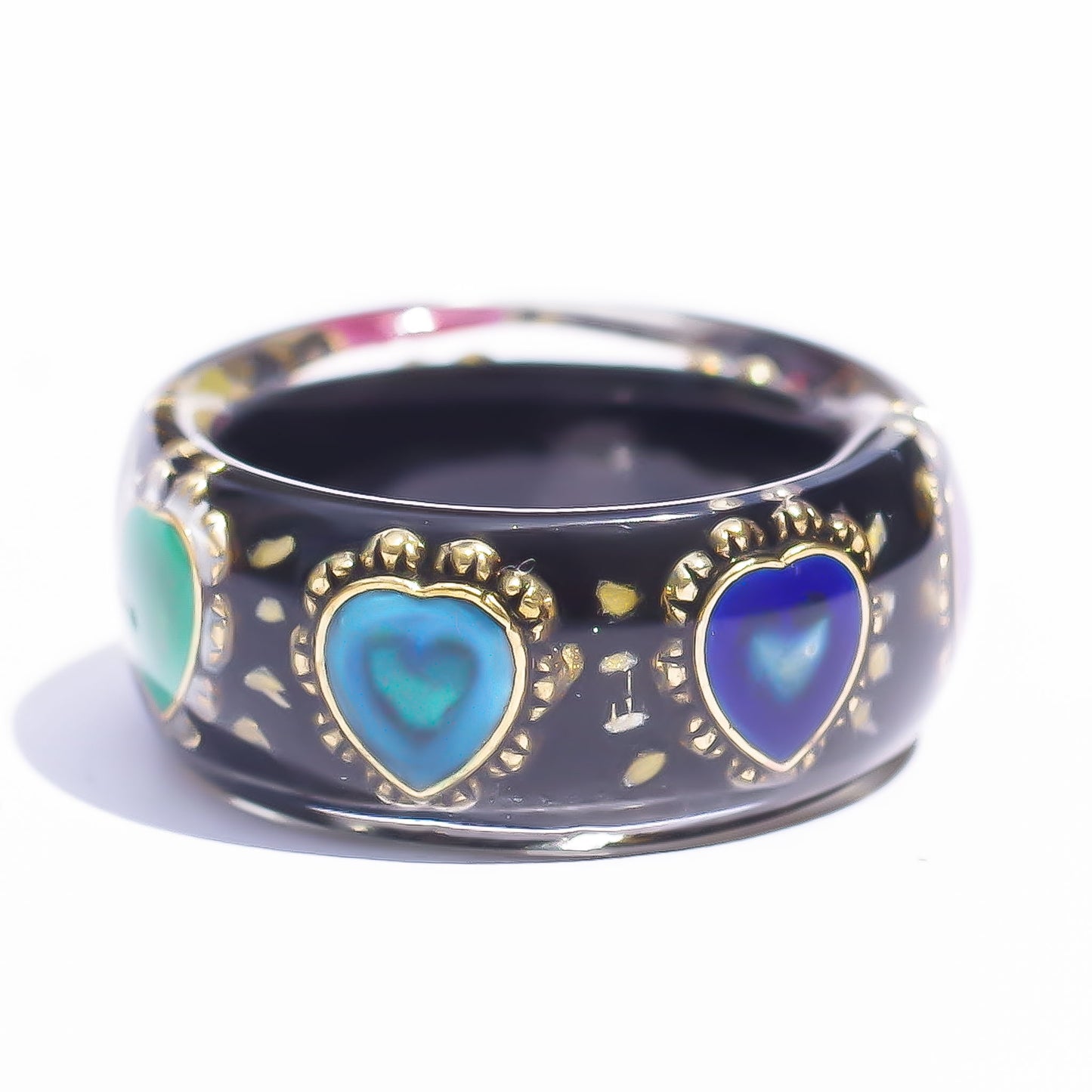 LUCKY 7 RING / HEART / BLACK / #13