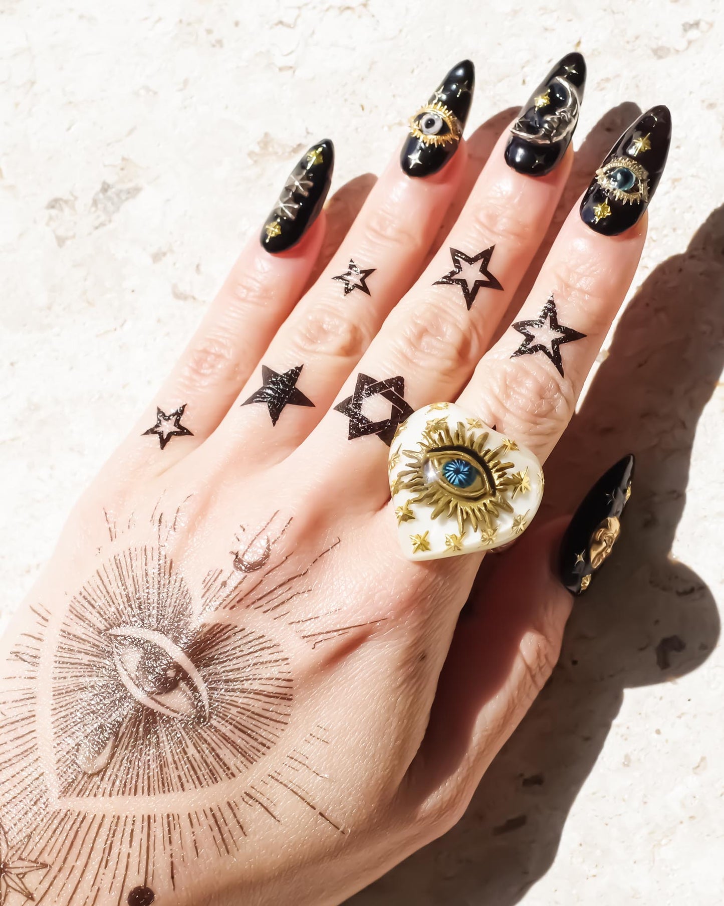 EYE HEART RING / WHITE / #15