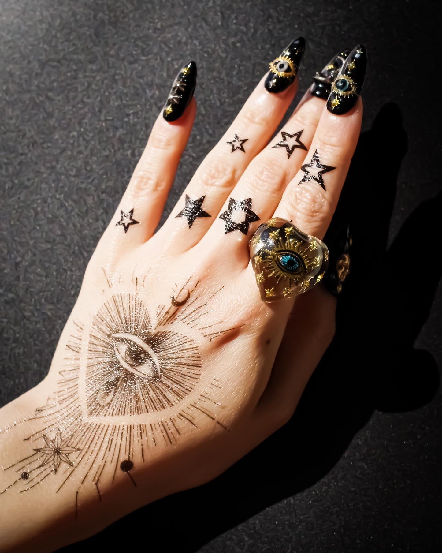 EYE HEART RING / CLEAR / #11 #13 #15
