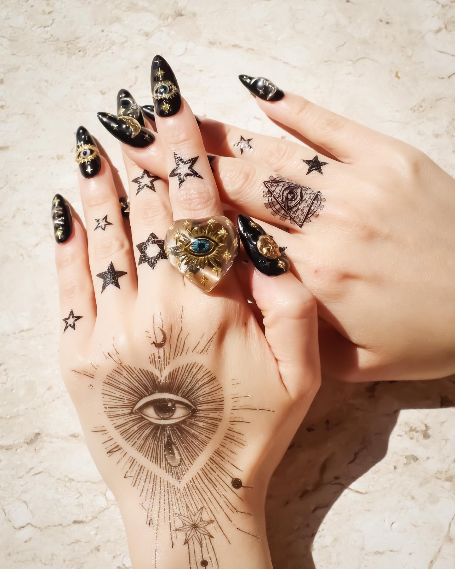 EYE HEART RING / CLEAR / #11 #13 #15