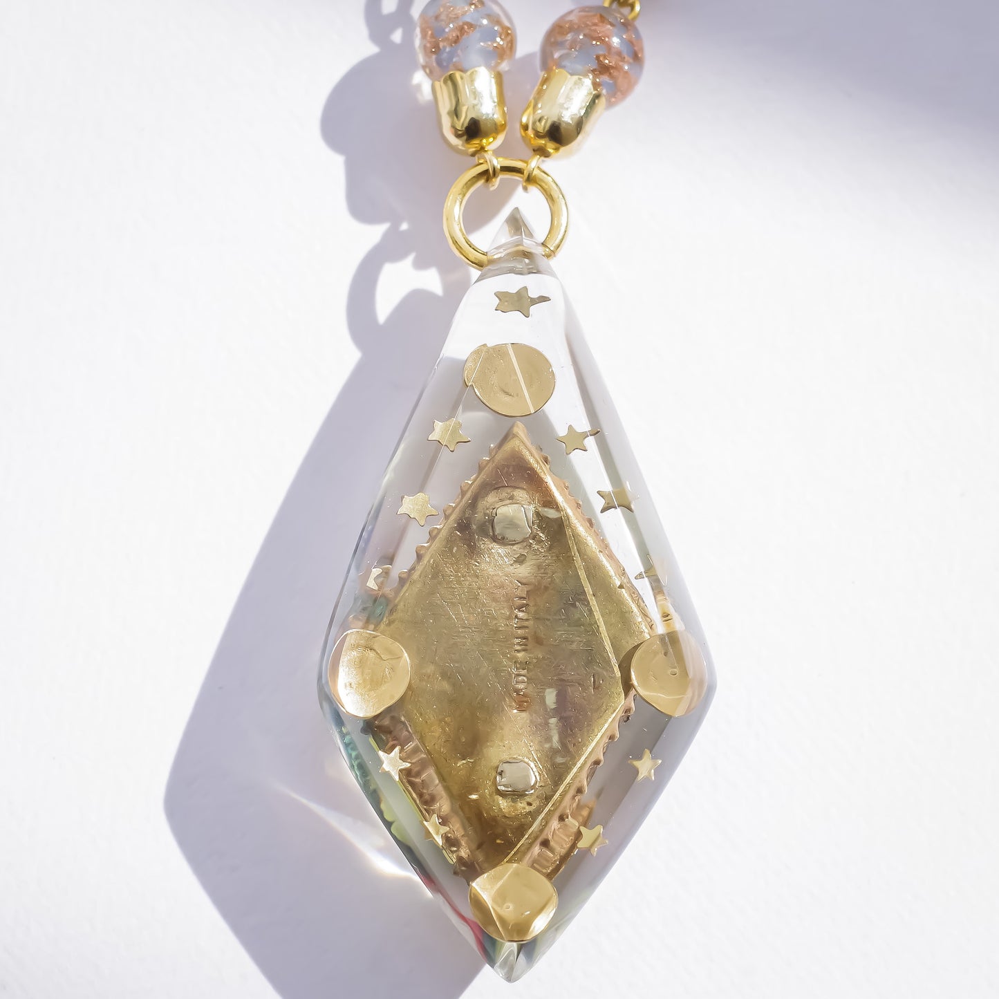 DIAMOND NECKLACE / FLOWER / CLEAR