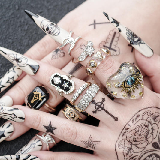 EYE HEART RING / CLEAR / #11 #13 #15