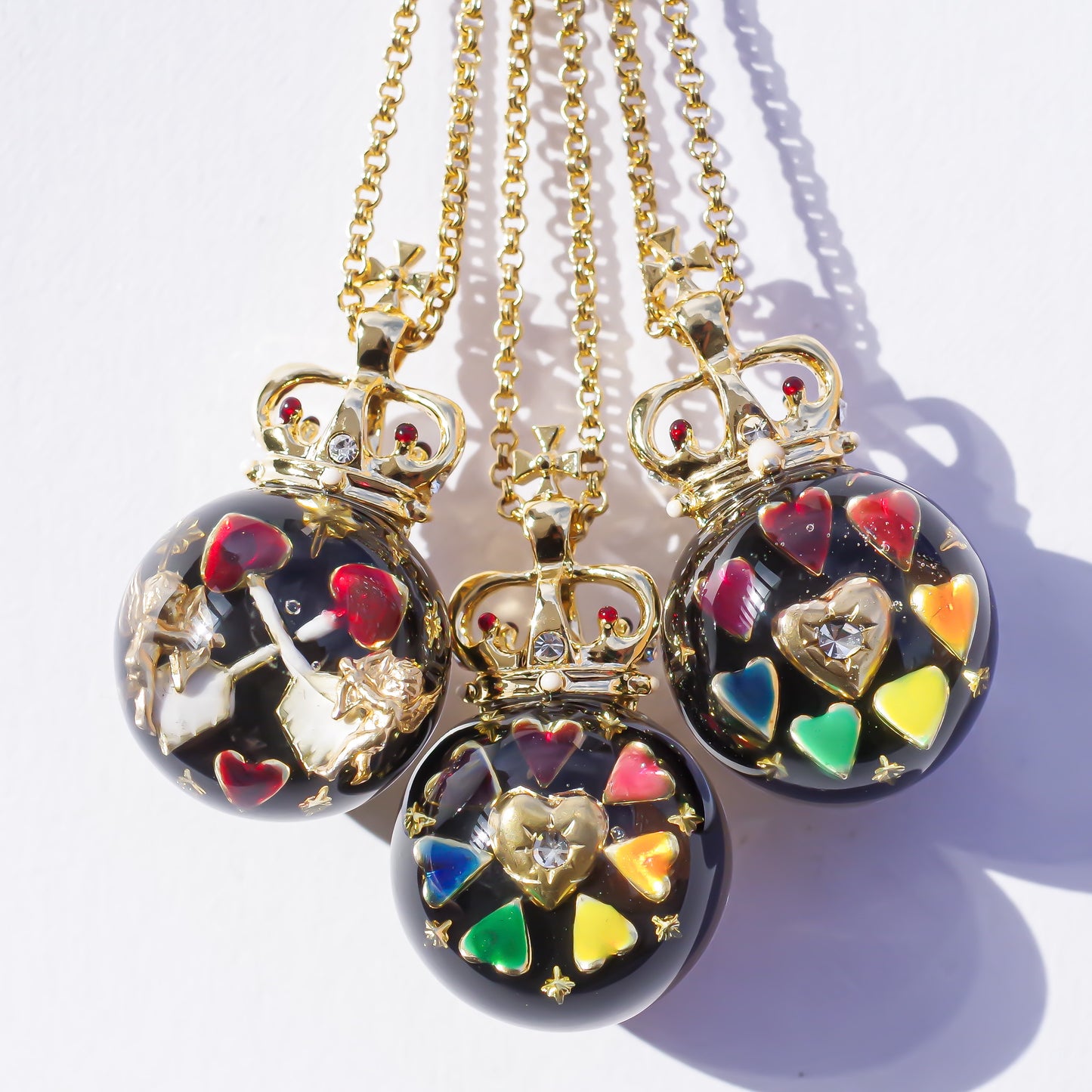 LUCKY 7 SMALL NECKLACE / HEART / LOVE / CROWN