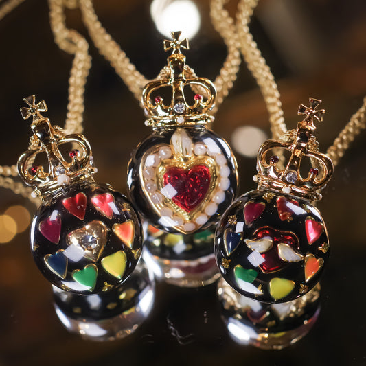 LUCKY 7 SMALL NECKLACE / HEART / LOVE / CROWN