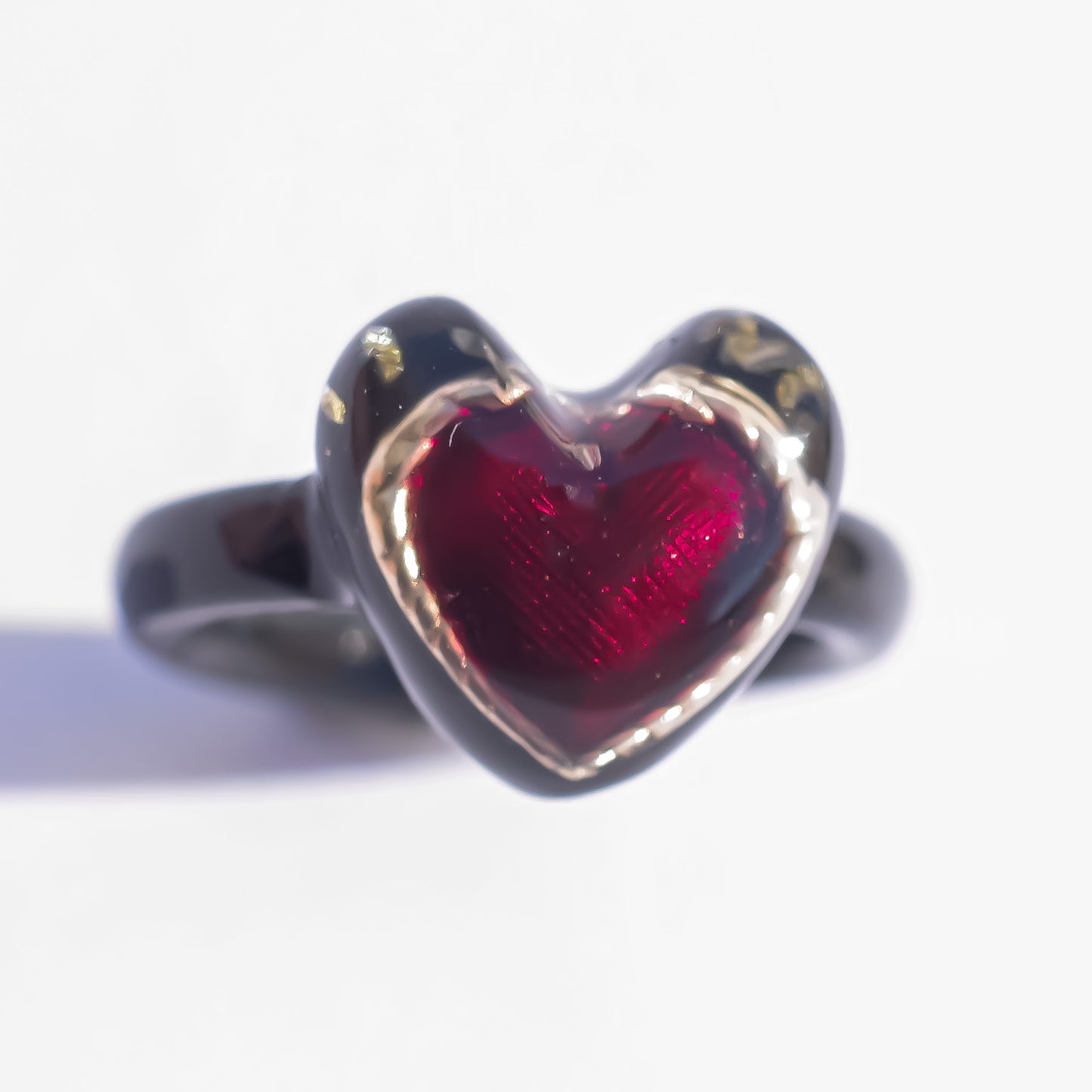 LOVE PINKY RING / HEART / BLACK / #3