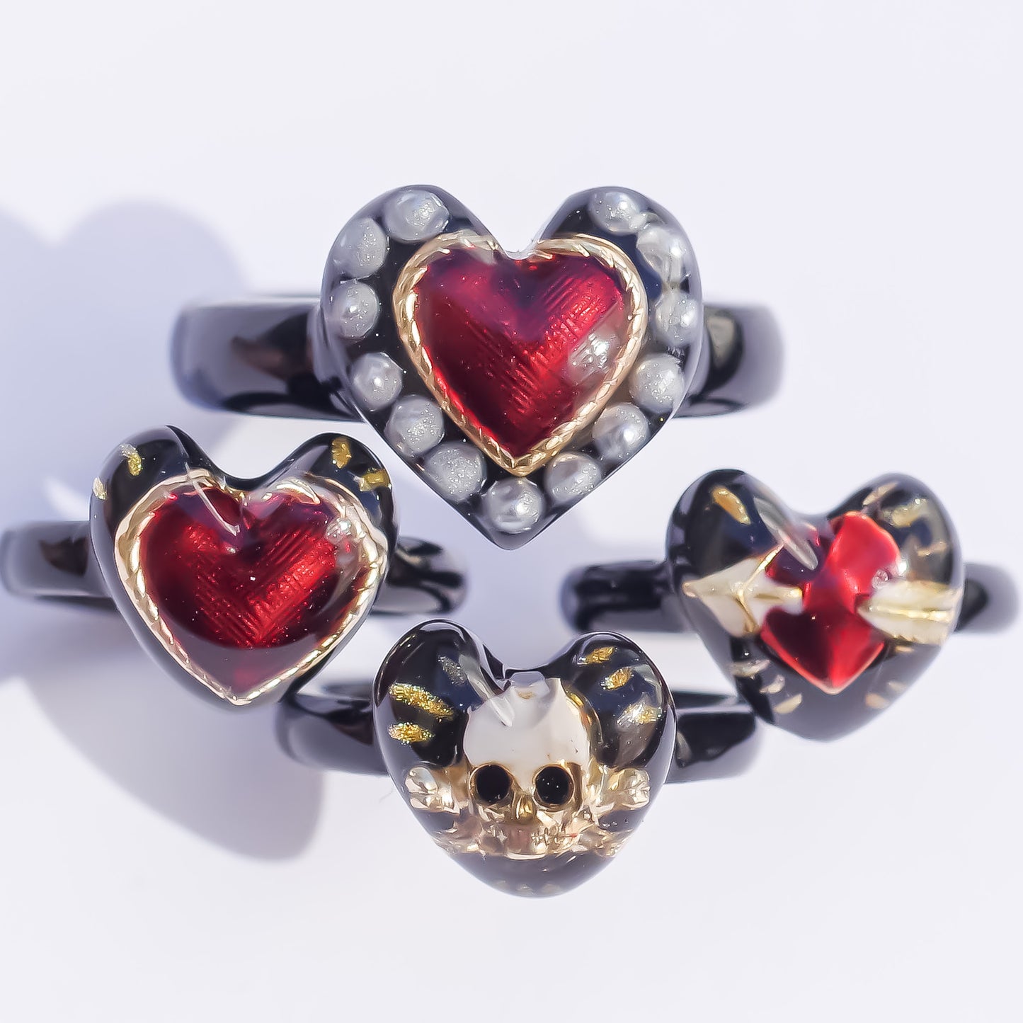 LOVE PINKY RING / HEART / BLACK / #3