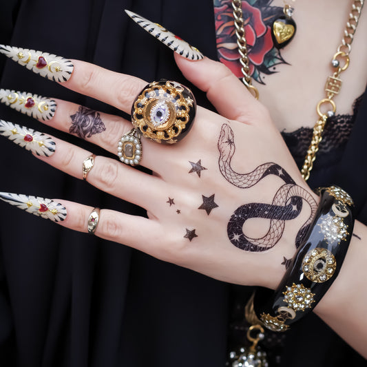 EYE RING / BLACK GOLD / #14