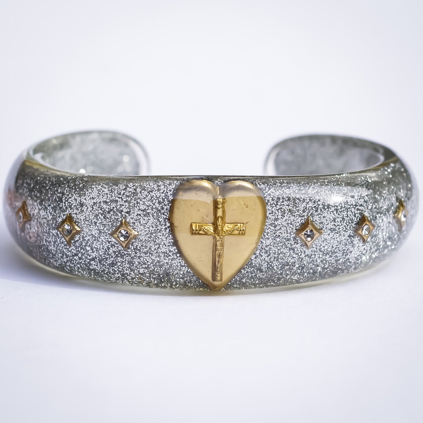 LOVE BRACELET / CROSS HEART / SILVER