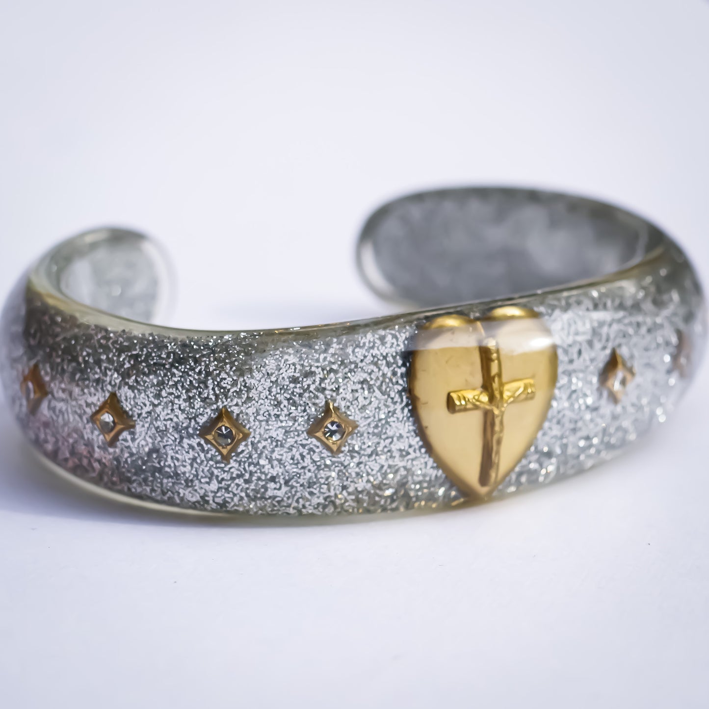 LOVE BRACELET / CROSS HEART / SILVER