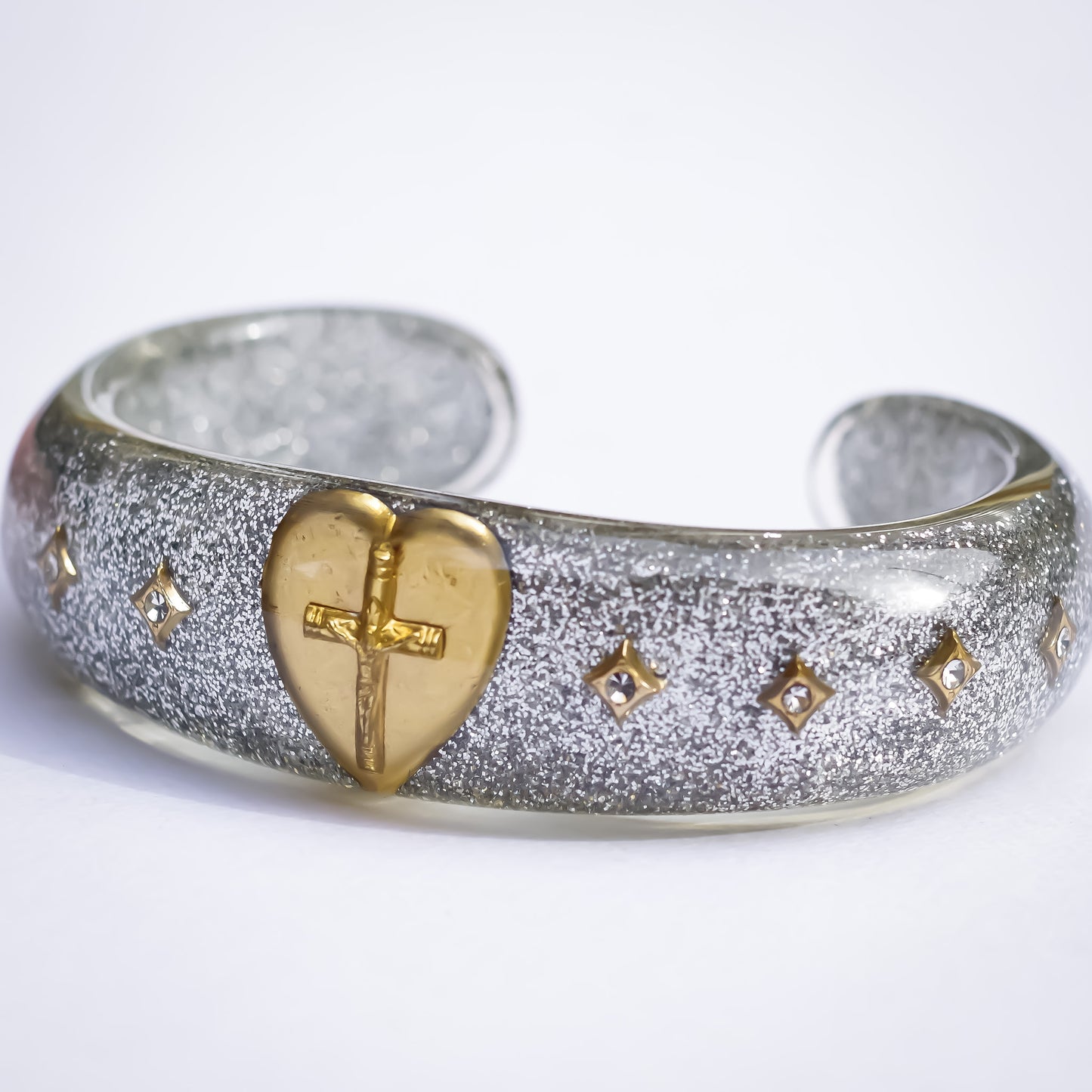 LOVE BRACELET / CROSS HEART / SILVER