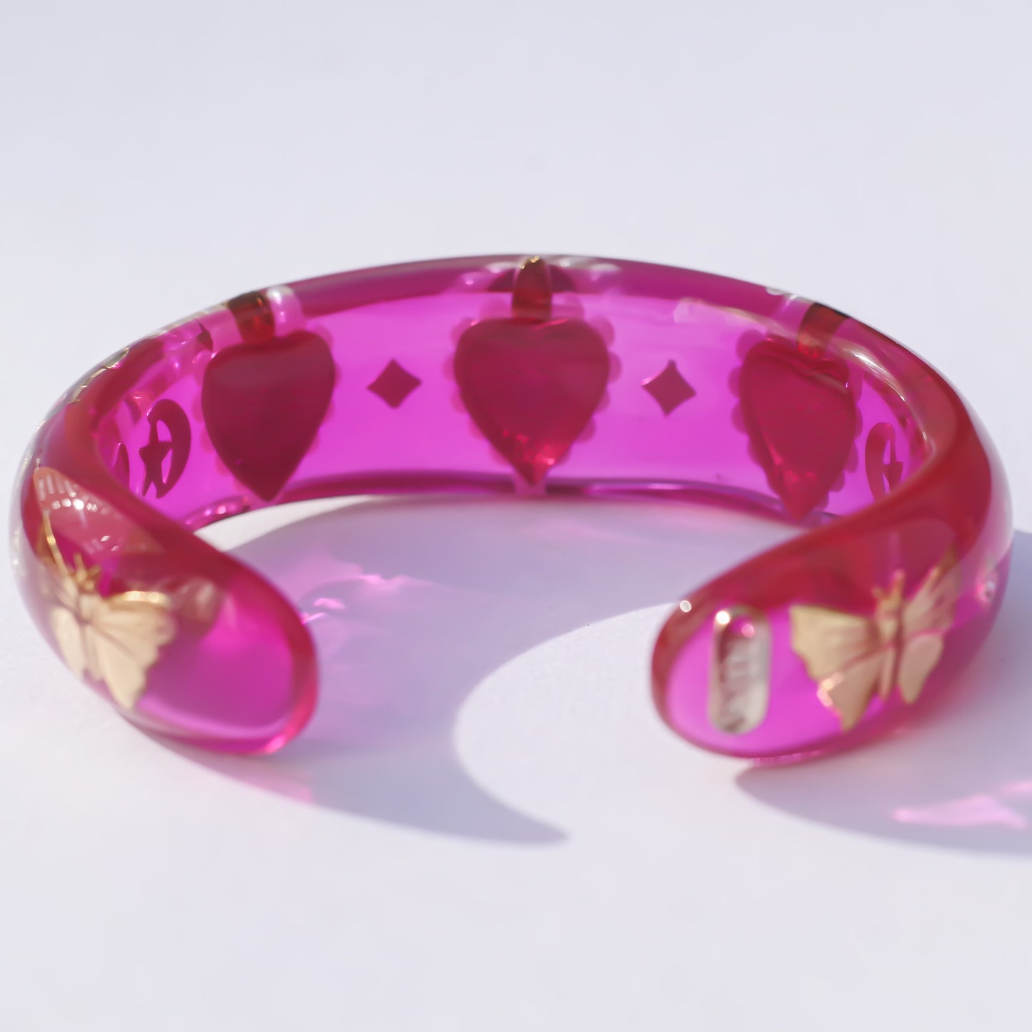 LOVE BRACELET / HEART / BUTTERFLY / PINK