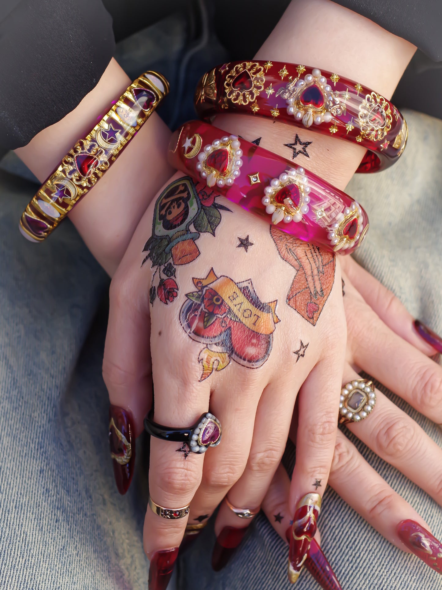 LOVE BRACELET / HEART / BUTTERFLY / PINK