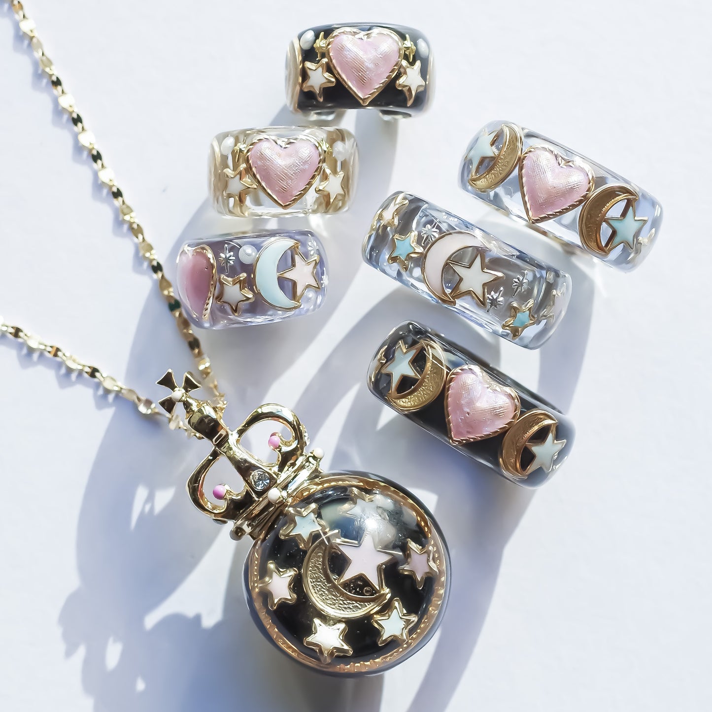 LOVE EARCUFF / MOON STAR / PINK HEART / BLUE