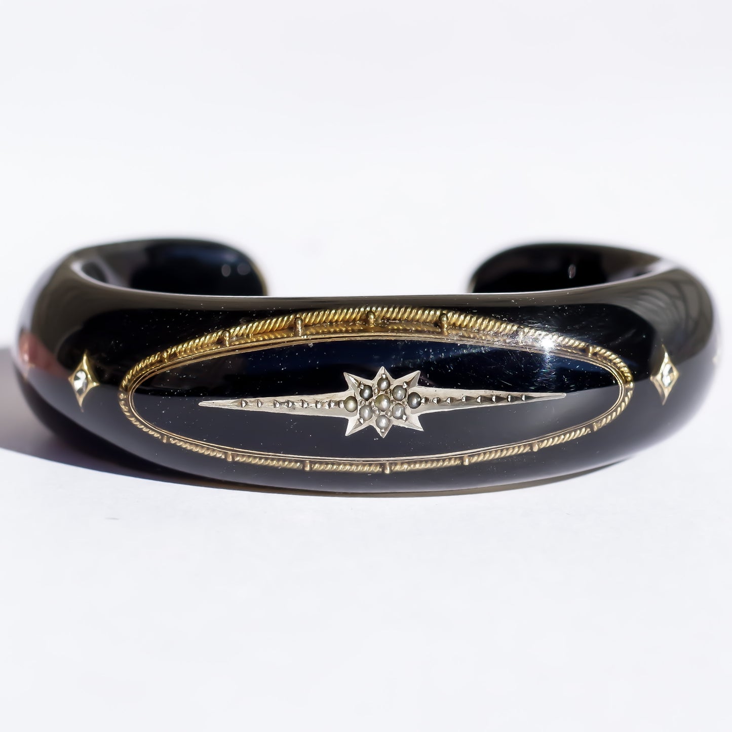 MOURNING BLACELET / DIAMOND / STAR / 18K