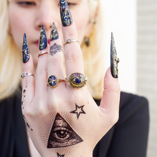 EYE RING / CRYSTAL / CLEAR /#6 #9