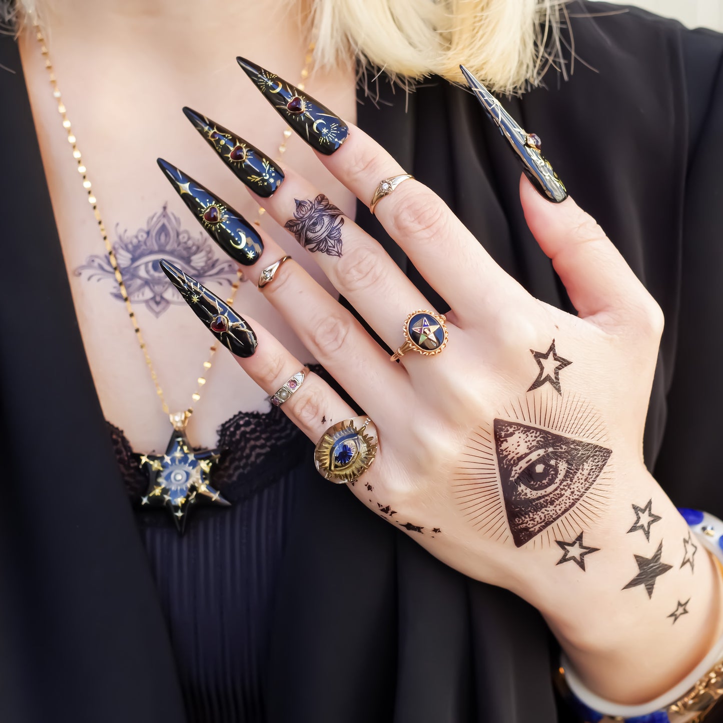EYE RING / CRYSTAL / CLEAR /#6 #9