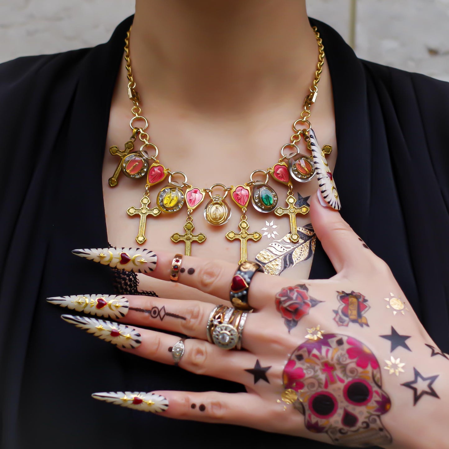CROSS NECKLACE / MEDAI / HEART / MIX