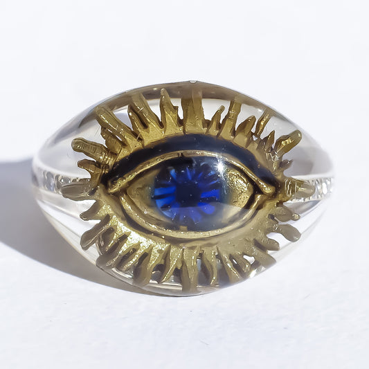 EYE RING / CRYSTAL / CLEAR /#6 #9