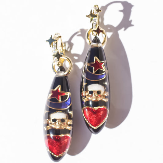MAGICAL EARRINGS / DROP / BLACK