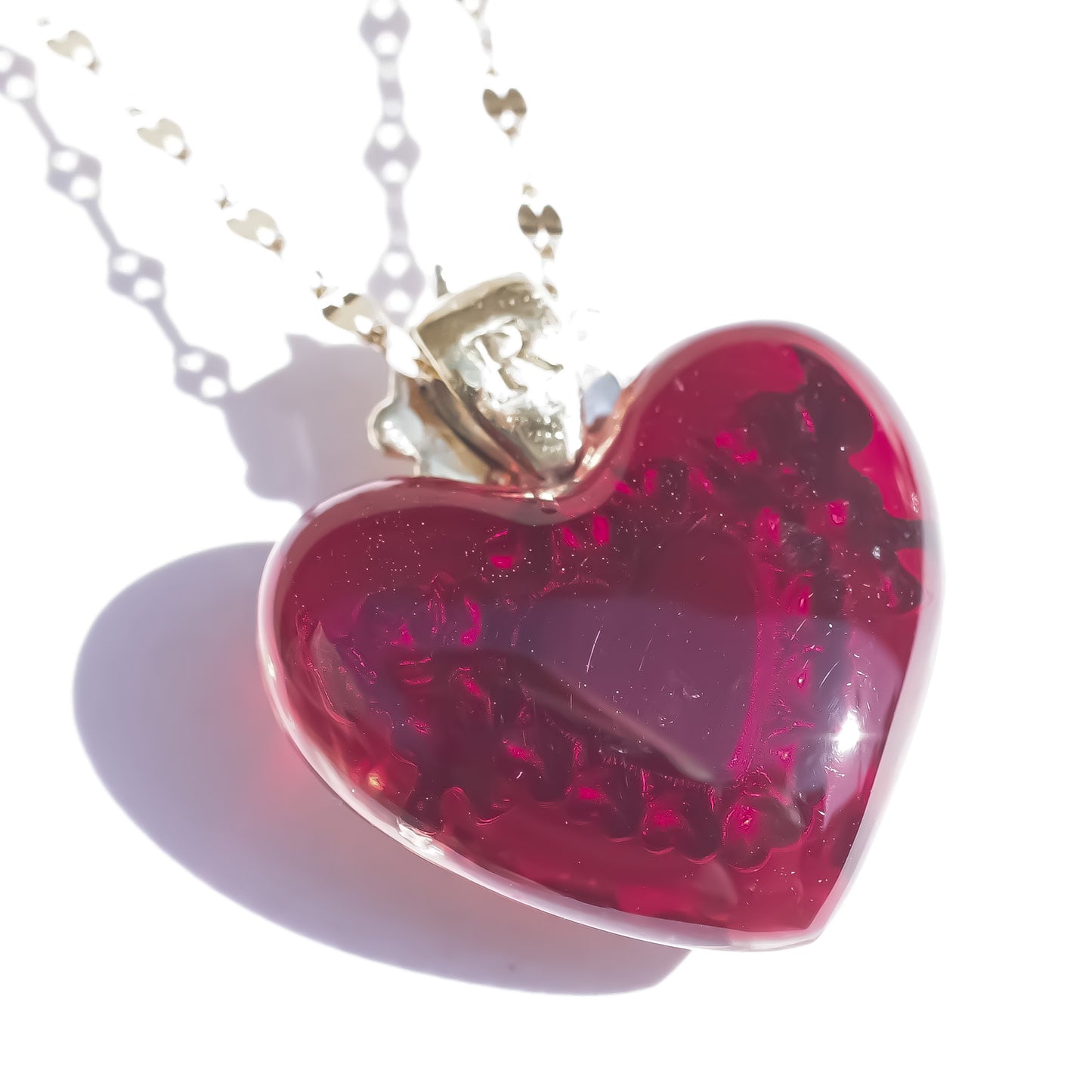 ANGEL NECKLACE / HEART / RED