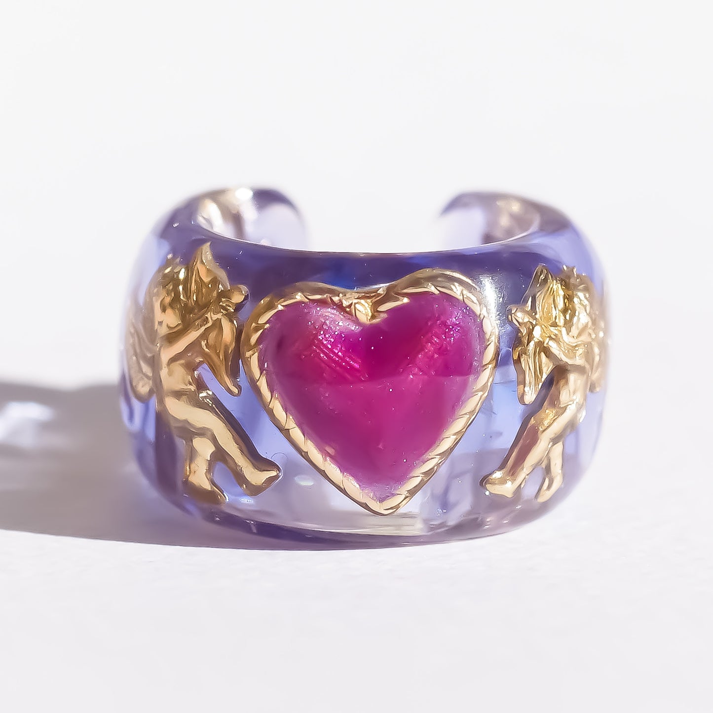 ANGEL EARCUFF / HEART / PURPLE / PURPLE